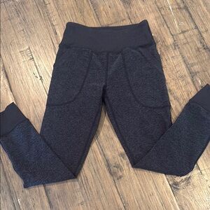 Zella Black Leggings with Wide Waistband and Stretchy Fit
